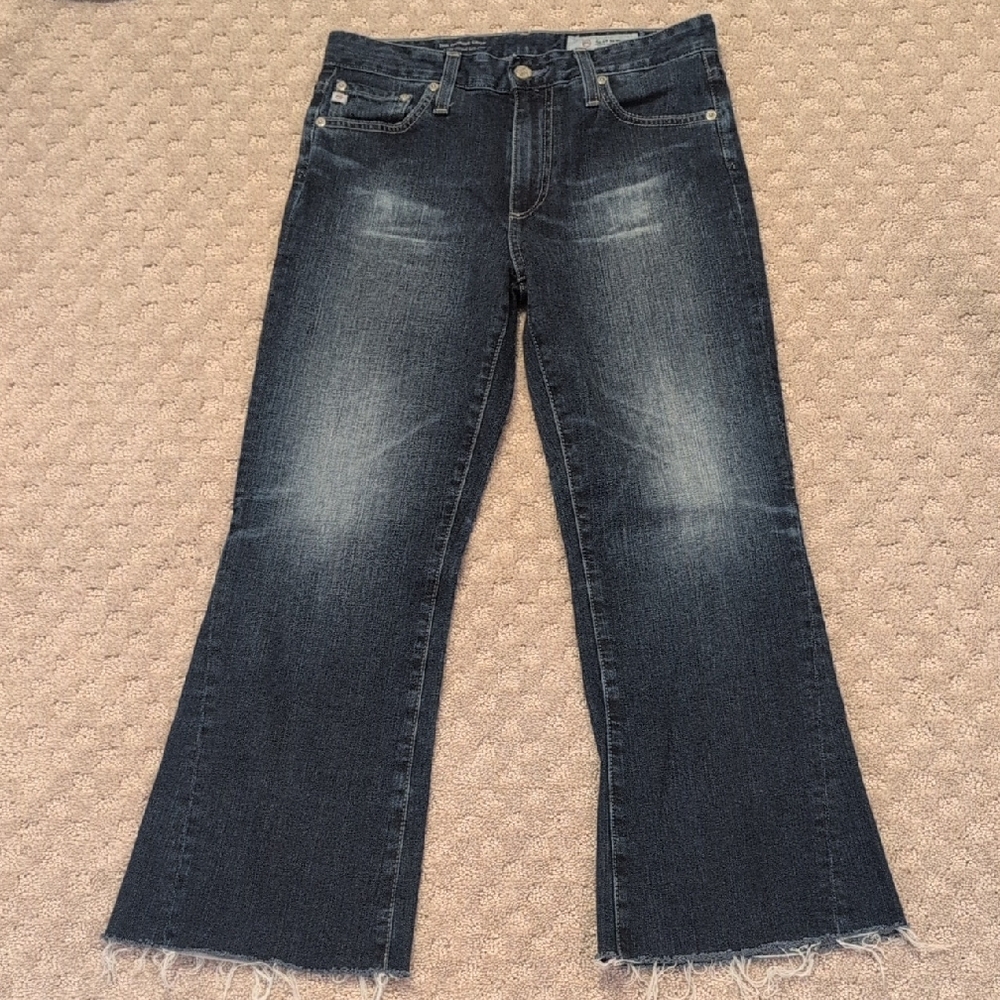 AG Jeans The Quinne Crop High-rise Cropped Kick - Flare Size 29